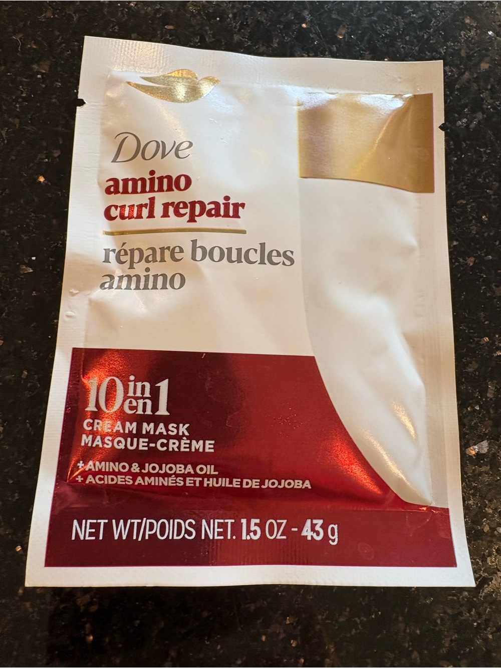 Dove Amino Curl Repair 10-in-1 Cream Mask - (Sample Pack)